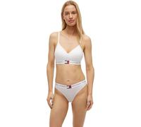 Bralette-BH "BRALETTE LIFT", Damen, Gr. XL (42/44), N-Gr, weiß, Jersey, Obermaterial: 90% Baumwolle, 10% Elasthan, TOMMY HILFIGER UNDERWEAR, unifarben, Basic, körpernah, BHs, mit kontrastfarbenen Deta