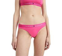 Tommy Hilfiger Damen Brazilian Bikinihose mit Logo Schriftzug, Rosa (Hot Magenta), XS