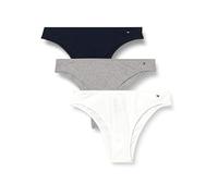 Tommy Hilfiger Damen Brazilian, Violett (Lt Grey Htr/White/Navy Rib), XL