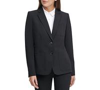 Tommy Hilfiger Damen Business Jacke mit Schmeichelnder Passform und EIN-knopf-Verschluss Blazer, Schwarz, 36