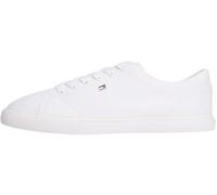 Tommy Hilfiger Damen Canvas Sneaker Low Profile zum Schnüren, Weiß (White), 37