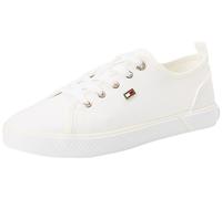 Tommy Hilfiger Damen Canvas Sneaker Schuhe, Weiß (White), 41