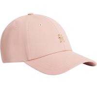 Tommy Hilfiger Kappe TH Elevated Chic Cap Damen Baumwolle Pink Einheitsgröße mit festem Schirm