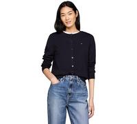 Tommy Hilfiger Damen Cardigan Jersey Stitch Cardigan Elegant, Blau (Desert Sky), XXS