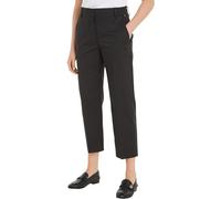 7/8-Hose TOMMY HILFIGER, Damen, Gr. 46, N-Gr, schwarz, Web, Obermaterial: 65% Baumwolle, 33% Lyocell, 2% Elasthan, unifarben, casual, slim fit 7/8-Länge, Hosen, mit Bügelfalten (94463669-46) schwarz