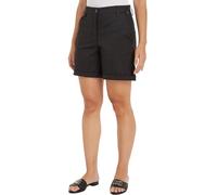 Tommy Hilfiger Damen Chino-Shorts Mom Fit, Schwarz (Black), 46