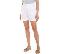 Tommy Hilfiger Damen Chino-Shorts Mom Fit, Weiß (Th Optic White), 34