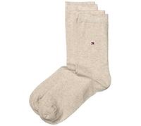 Tommy Hilfiger Damen Classic Socken, Beige, 35-38 EU