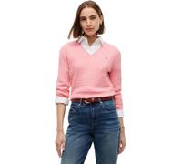 Tommy Hilfiger Damen Co Cable Fine Gg V-nk Ls SWT Ww0ww44987 Pullover