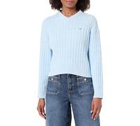 Tommy Hilfiger Damen Co Cable Mid Gg RLX Ls V-nk SWT Ww0ww48433 Pullover (1er Pack)