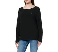 TOMMY HILFIGER Damen CO Cardi Fine GG LS Boat-NK SWT WW0WW44975, Schwarz (Schwarz), XXS