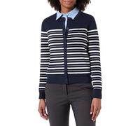 Tommy Hilfiger Damen CO Jersey FINE GG C-NK LS Cardi WW0WW42370 Cardigan Sweater, Blau (Dark Night Navy/Calico Multi STP), 3XL, Blau (Dark Night Navy/Calico Multi STP), 3XL Große Größen