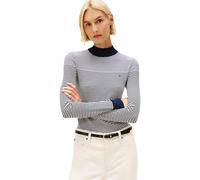 Tommy Hilfiger Damen Co Jersey Fine Gg Mock-nk Ls SWT Ww0ww47462 Pullover (1er Pack)