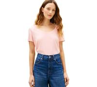 Tommy Hilfiger Damen Co Linen Scoop Nk Ss Tee Ww0ww48705 S/S T-Shirt (1er Pack)