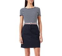 Tommy Hilfiger Damen Co Tencel Chino Kurzer Rock, Desert Sky, 38