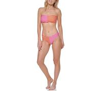 Tommy Hilfiger Damen Color Block V-Cut High Leg Bottom Bikini-Unterteile, Dahlia Combo, XS