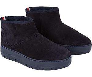Tommy Hilfiger Damen Cool Suede Snowboot Fw0fw07662 Niedriger Stiefel, Blue Space Blue, 38 EU