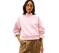 Tommy Hilfiger Damen Corp Logo MDRN SWTSRT WW0WW47831 Pullover Sweatshirt, PINK (Bonita Pink), L, Rosa (Bonita Pink), L