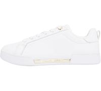Tommy Hilfiger Damen Court Sneaker Chique aus Leder, Weiß (White), 41