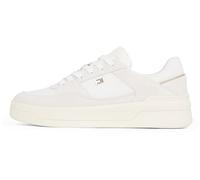 Tommy Hilfiger Damen Court Sneaker Essential Basket Low Top, Weiß (Ecru), 36