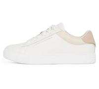 Tommy Hilfiger Damen Court Sneaker Essential Low Top, Beige (Sugarcane), 40
