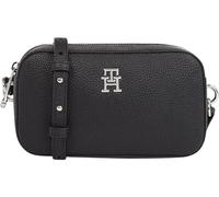 Tommy Hilfiger Damen Crossbody Bag Tasche Emblem Camera Bag Klein, Schwarz (Black), Einheitsgröße