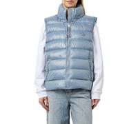 Tommy Hilfiger Damen CRV Lw Down Feminine Gloss Vest Ww0Ww45353 Weste, Blue (Flint Blue), 50