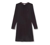 Tommy Hilfiger Damen CRV Soft Wool Flared SWT Dress Fit & Flare-Kleider, Black,