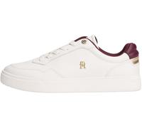 Tommy Hilfiger Damen Cupsole Sneaker Essential Elevated aus Leder, Elfenbein (Ancient White), 42