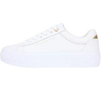 Tommy Hilfiger Damen Cupsole Sneaker Foxing zum Schnüren, Weiß (White), 41