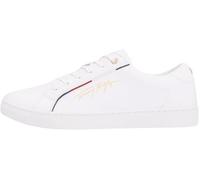 Tommy Hilfiger Damen Cupsole Sneaker Tommy Signature Schuhe, Weiß (White), 42
