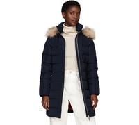 Tommy Hilfiger Damen Daunenmantel Heritage Down Tyra Coat With Fur mit Taschen