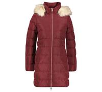 Tommy Hilfiger Damen Daunenmantel mit Kapuze HERITAGE DOWN TYRA COAT WITH FUR, bordeaux, Gr. M