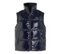 Tommy Hilfiger Damen Daunenweste mit Teddy-Fleece, blue, Gr. XL