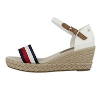 Tommy Hilfiger Damen Elba 79d Espadrille Keilsandalen, Ecru, 38 EU