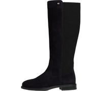 Tommy Hilfiger Damen Emaille Flag Suede High Chelsea Fw0fw09574High Stiefel, Blue Space Blue, 41 EU