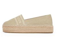 Tommy Hilfiger Damen Espadrilles Denim Platform mit Plateau, Beige (Horseradish), 40