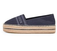 Tommy Hilfiger Damen Espadrilles Denim Platform mit Plateau, Blau (Space Blue), 38