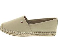 Espadrille TOMMY HILFIGER "FLAG CANVAS ESPADRILLE", Damen, Gr. 41, beige, Baumwolle, sportlich, Schuhe, Slipper, Flats, Bequemschuh mit Bastbezug und Ziernähten (45823803-41) beige