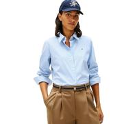 Tommy Hilfiger Damen ESS POPLIN Regular Shirt WW0WW47169 L/S Shirt, Blau (Classic Ithaca STP Mesmerizing Blue), 38, Blau (Classic Ithaca STP Mesmerizing Blue), 64