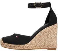 Tommy Hilfiger Damen Flag High Wedge Espad Closed Toe Fw0fw09225 Keil-Espadrilles, Black (Black), 35 EU