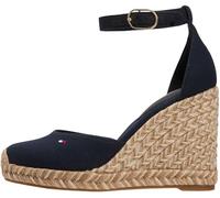 Tommy Hilfiger Damen Flag High Wedge Espad Closed Toe Fw0fw09225 Keil-Espadrilles, Blue (Space Blue), 36 EU