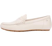 Slipper TOMMY HILFIGER "FLAG LEATHER DRIVER LOAFER", Damen, Gr. 41, natur, Leder, unifarben, Schuhe Slipper, Halbschuh, Schlupfschuh mit modischer Ziersteppung (50442168-41) natur