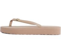 Tommy Hilfiger Damen Flip Flops Elevated Chic Beach Sandal mit Plateau, Braun (Claystone), 40