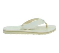Tommy Hilfiger Damen Flip Flops Emblem Beach Sandal Zehentrenner, Weiß (Calico), 36