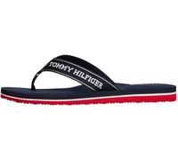 Tommy Hilfiger Damen Flip Flops Sporty Mid Wedge Summer Sandal mit Logo, Blau (Space Blue), 36