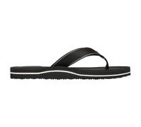 Tommy Hilfiger Damen Flip Flops Sporty Mid Wedge Summer Sandal mit Logo, Schwarz (Black), 39