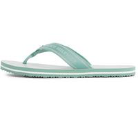 Tommy Hilfiger Damen Flip Flops Stripes Beach Sandal mit Logo, Türkis (Charming Green), 36