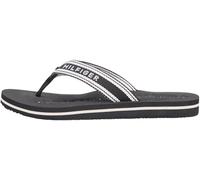 Tommy Hilfiger Damen Flip Flops Webbing Summer mit Gurtband-Riemen, Schwarz (Black), 37