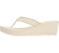 Tommy Hilfiger Damen Flip Flops Wedge Beach Sandal mit Plateau, Elfenbein (Muslin), 41
